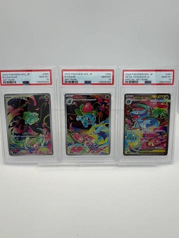 Pokémon - 3 Graded card - Mega Venusaur, Bulbasaur,, Nieuw