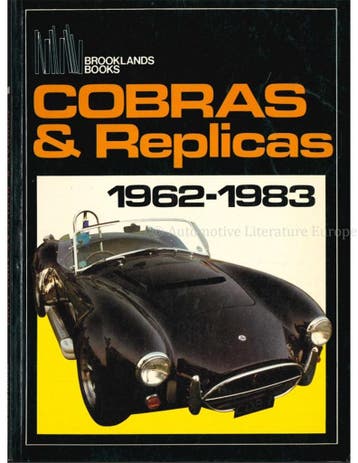 COBRAS & REPLICAS 1962 - 1983 (BROOKLANDS), Nieuw, Ford, Author