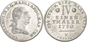 1/4 taler, daalder 1790 Hessen-kassel Wilhelm Ix 1785-1803, Verzenden