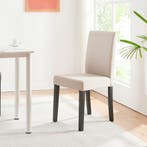 Eetkamerstoel set van 4 Hamburg eetkamerstoelen beige en zwa, Verzenden, Nieuw