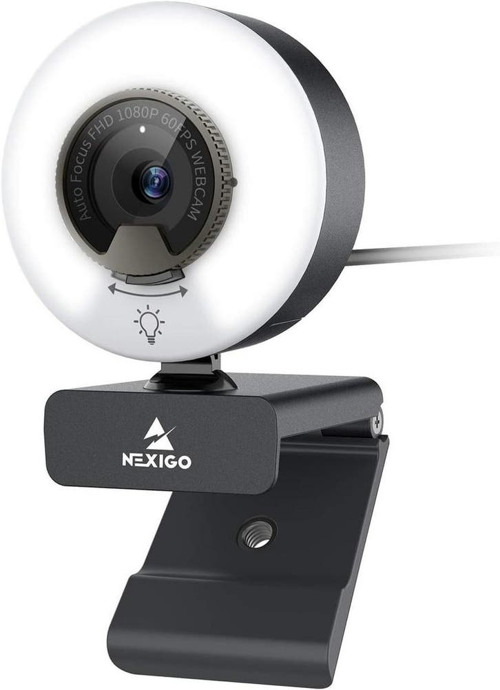 Streaming Webcam met Ringlicht | Tweedekansje | OP=OP, Computers en Software, Webcams, Microfoon, Bedraad, Windows, Nieuw, Ophalen of Verzenden