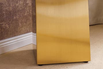 Design wandtafel EXTRAVAGANCIA 140cm wit marmer geborsteld, Ophalen of Verzenden, Nieuw