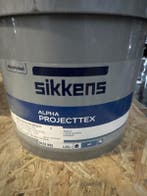 Sikkens Alpha Projecttex - INDUSTRIAL GREY / DONKER GRIJS..., Doe-het-zelf en Verbouw, Verf, Beits en Lak, 5 tot 10 liter, Nieuw