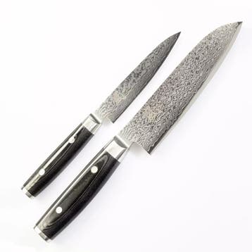 Yaxell Ran Messenset – Giftset – 2-delig – Santoku 16,, Ophalen of Verzenden, Nieuw, Overige materialen