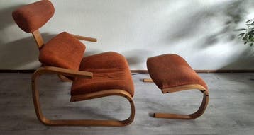 Stokke - Peter Opsvik - Lounge stoel - Hout, Textiel