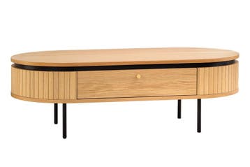 Salontafel ATELIER 120 cm, natuurlijke eikenhoutlook met, Ophalen of Verzenden, Nieuw