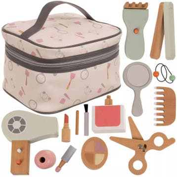 Kruzzel Houten cosmeticaset 17-in-1 – educatief make-up e., Ophalen of Verzenden, Nieuw