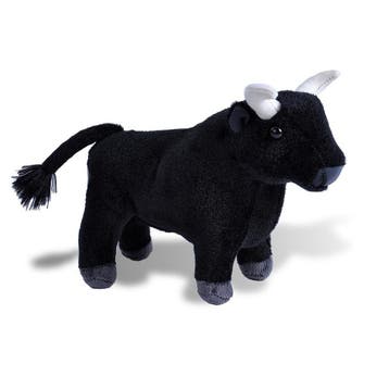 Wild Republic Spaanse stier knuffel - pluche - zwart - 20, Verzenden, Nieuw