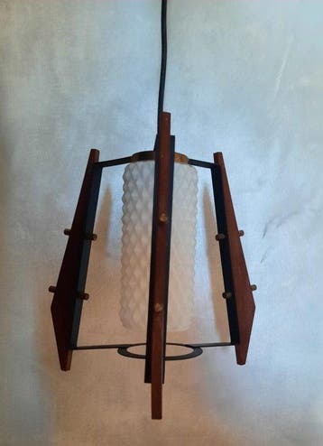 nello stile di Stilnovo - Lamp - Hout, Messing, Glas
