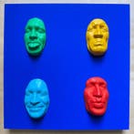 gregos - Colored moods on blue background