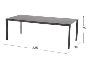 Hartman california hpl tuintafel 225, Nieuw, Kunststof, Eettafel, Tuinset