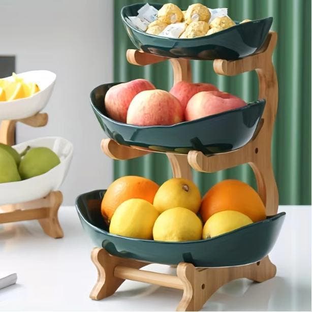 2/3 Laags Fruitschaal Etagère Snack- en Fruitstandaard, Antiek en Kunst, Antiek | Servies compleet, Verzenden