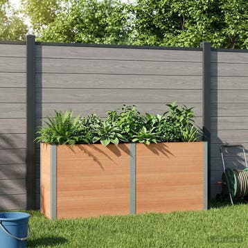 vidaXL Verhoogde plantenbak Bruin 200 x 50 x 91 cm, Verzenden, Nieuw, Minder dan 60 cm, 60 cm of meer