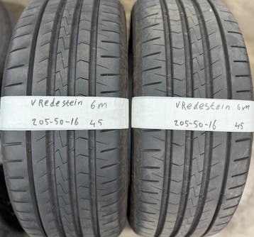 2x 205-50-16 Vredestein Zomer 2x 6mm €45 Per Band 205 50 16, Ophalen, Gebruikt, 16 inch, 205 mm