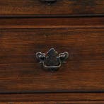 Strakke stoere ladenkast op bracket feet mooie patina  afger, Antiek en Kunst, Antiek | Meubels | Kasten, Ophalen of Verzenden