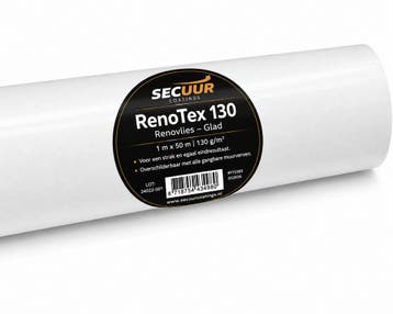 RenoTex 130 Renovlies Glad 1 x 50 m, Doe-het-zelf en Verbouw, Ophalen of Verzenden, Nieuw