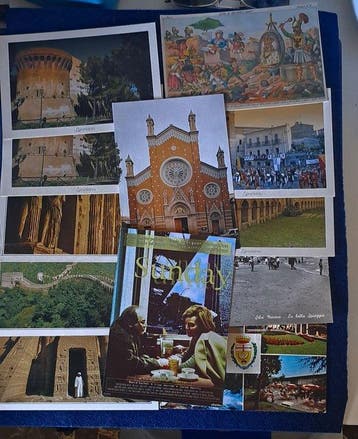 Collectie van memorabilia - postkaart, Antiek en Kunst