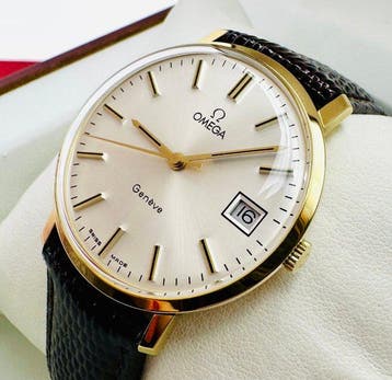 Omega - Geneve Date - 18K Solid Gold - cal. 1030 - ref., Nieuw