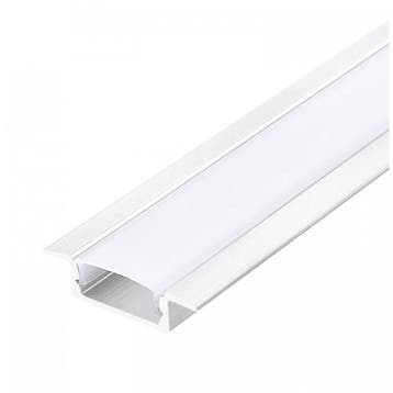 Kobi LED inbouwprofiel P02 wit 1 meter met opale afdekkap, Ophalen of Verzenden, Nieuw
