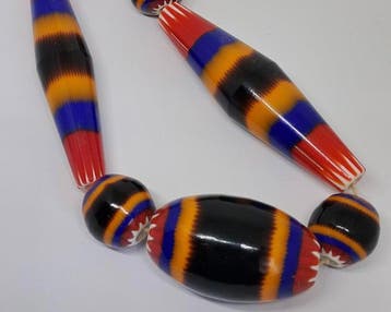 Kraal (7) - Set met rosetta parels in chevron-stijl