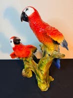 Ceramiche Boxer - Beeld, Papagaaien - 55 cm - Keramiek