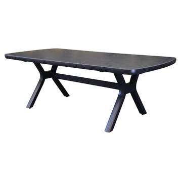 Vespera dining tuintafel 220x100xH74 cm antraciet, Ophalen of Verzenden, Nieuw