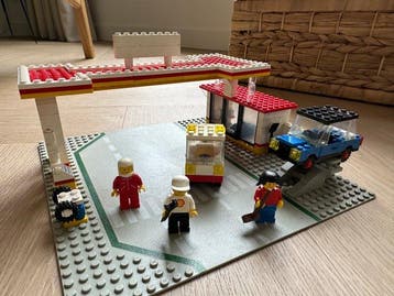 Lego Set - 6371 - Legoland - Shell Service Station, Nieuw