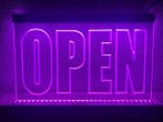 OPEN neon bord lamp LED verlichting reclame lichtbak #8 *ROZ, Verzenden, Nieuw in verpakking