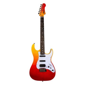 Jet Guitars JS-600 TRS elektrische gitaar - Trans Rood, Ophalen of Verzenden, Nieuw