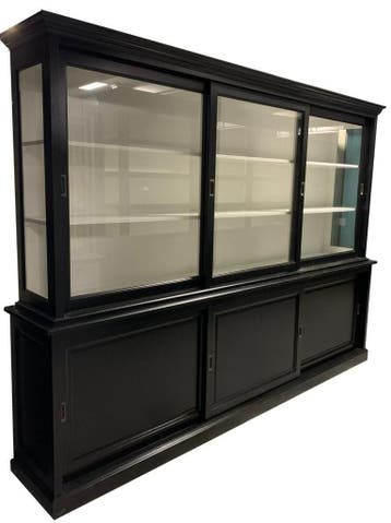 Buffetkast zwart Arnhem 300cm, Ophalen of Verzenden, Nieuw