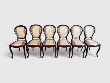 Stoel (6) - Hout - Louis-Philippe-stijl