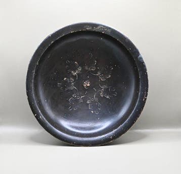 Oud-Grieks Terracotta Campanische zwartgeglazuurde kom met