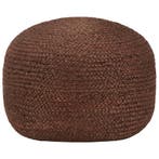 vidaXL Poef handgemaakt 40x45 cm jute bruin, Huis en Inrichting, Verzenden, Nieuw