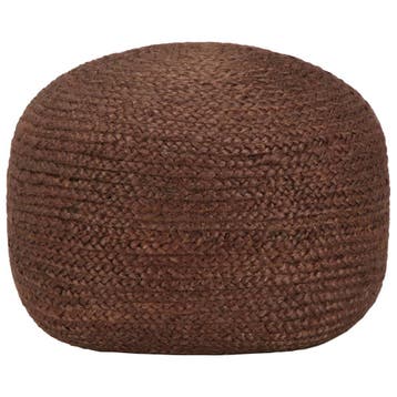 vidaXL Poef handgemaakt 40x45 cm jute bruin, Verzenden, Nieuw