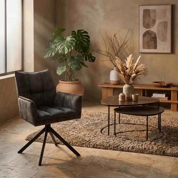 Eetkamerstoel Dani Draaibaar Groen Velvet | Starfurn, Huis en Inrichting, Stoelen, Ophalen of Verzenden, Nieuw