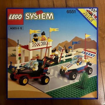 Lego Set - 6551 - Classic Town - Checkered Flag 500, Nieuw