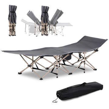 TRUUSK Veldbed met Opbergtas - Opvouwbaar Campingbed - Staal, Verzenden, Nieuw