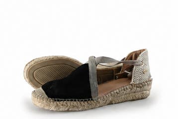 Fred de La Bretoniere Espadrilles in maat 38 Zwart, Kleding | Dames, Verzenden, Zwart, Fred de La Bretoniere, Zo goed als nieuw