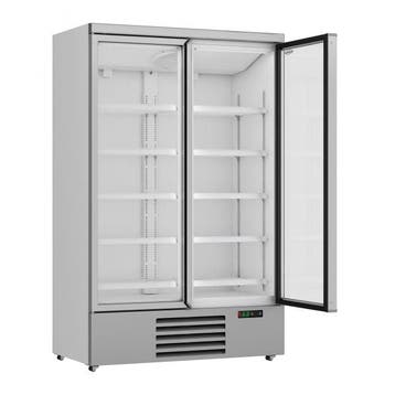 Koelkast 2 Glasdeuren 1000L JDE-1000R, Zakelijke goederen, Horeca | Keukenapparatuur, Nieuw in verpakking, Koelen en Vriezen