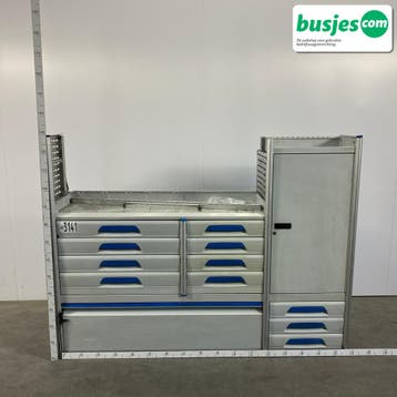 Sortimo alu bedrijfswagen inrichting 1740x390x1300mm (3141), Ophalen of Verzenden