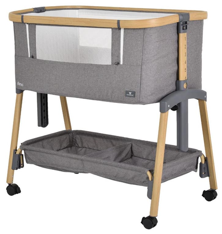 Cangaroo Amo Dark Grey Wieg Aan Bed, Kinderen en Baby's, Babywiegjes en Ledikanten, Nieuw, Verzenden