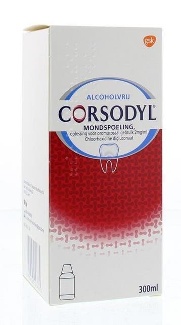 Corsodyl Mondspoeling 300 ml, Verzenden, Nieuw