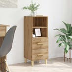 vidaXL Dressoir artisanaal eikenkleurig 34 x 34.5 x 90 cm, Huis en Inrichting, Kasten | Dressoirs, Verzenden, Nieuw, Overige houtsoorten