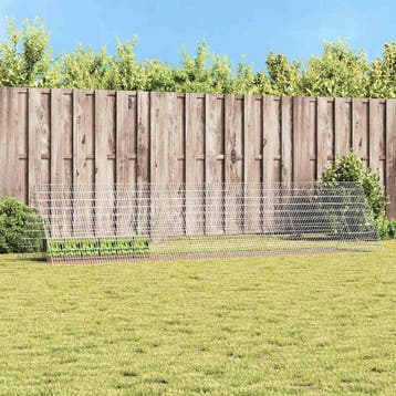 vidaXL Konijnenkooi Zilver 430 x 100 x 85 cm Gegalvaniseerd, Dieren en Toebehoren, Knaagdieren en Konijnen | Hokken en Kooien