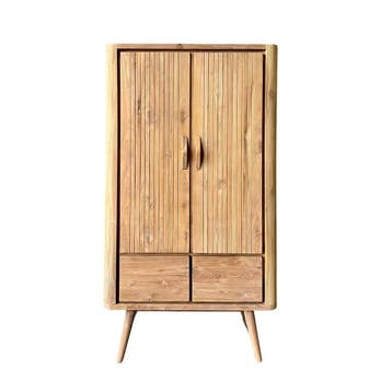 Retro kast jaren 50 met ronde tapse pootjesKasten, Huis en Inrichting, Ophalen of Verzenden, Nieuw