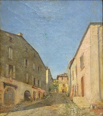 Escuela Catalana (XX) - Calle de Pueblo