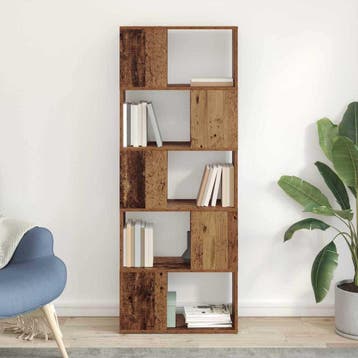 vidaXL Tv-meubelset 60 x 24 x 156 cm Bruin Bewerkt hout, Huis en Inrichting, Minder dan 50 cm, Verzenden, Nieuw, Minder dan 100 cm