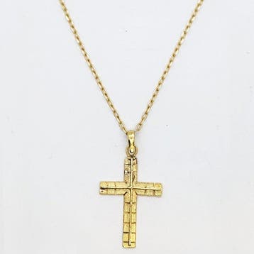 Ketting met hanger - 18 karaat Geel goud