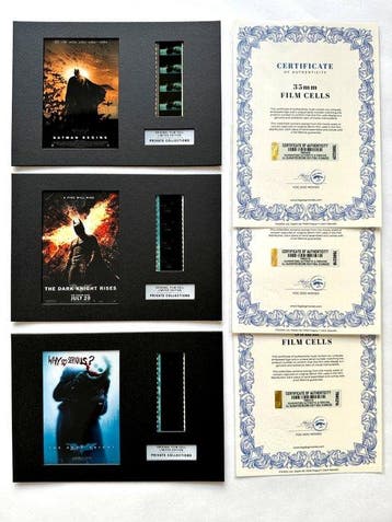 Batman – The Dark Knight Trilogy – Rare Set of 3 Mounted, Verzamelen, Nieuw