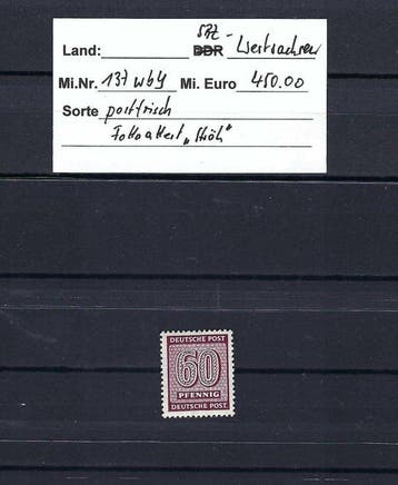 Geallieerde bezetting - Duitsland (Sovjet-zone) 1945 - SBZ -, Gestempeld